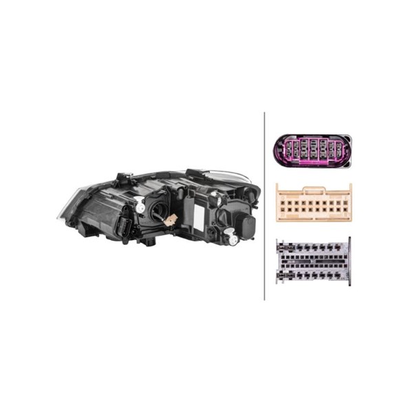 Strålkastare 12V, Höger Hella 1EA 012 034-421 HELLA Strålkastare 12V, Höger Hella 1EA 012 034-421 HELLA