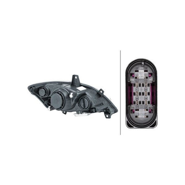 Strålkastare 12V, Vänster Hella 1ZS 009 627-311 HELLA Strålkastare 12V, Vänster Hella 1ZS 009 627-311 HELLA