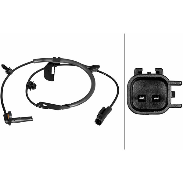 ABS-givare, Sensor, hjulvarvtal, framaxel vänster Hella 6PU 358 2 HELLA ABS-givare, Sensor, hjulvarvtal, framaxel vänster Hella 6PU 358 2 HELLA