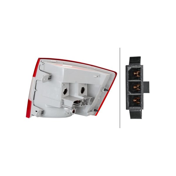 Baklykta, Vänster Hella 9EL 354 848-011 HELLA