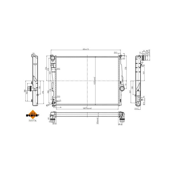 Kylare, motorkylning Nrf 51577A NRF Kylare, motorkylning Nrf 51577A NRF