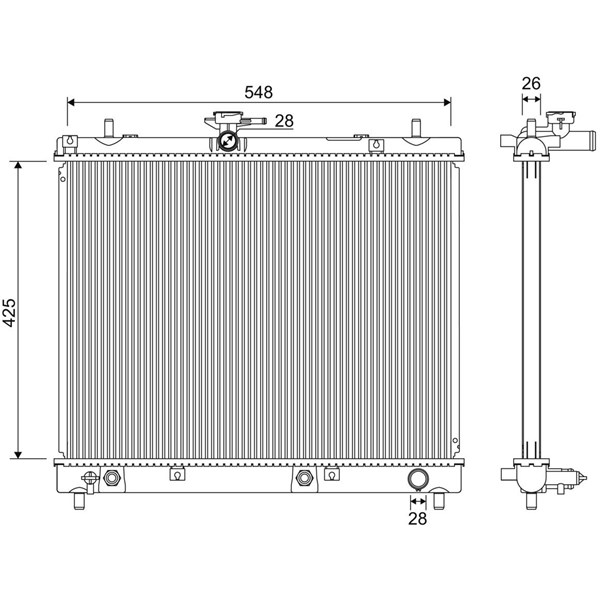 Kylare, motorkylning Valeo 701346 VALEO