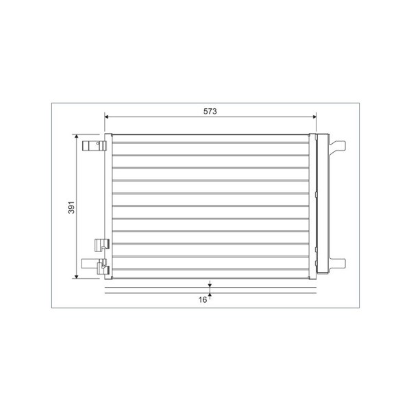 Kondensor, klimatanläggning Valeo 822635 VALEO