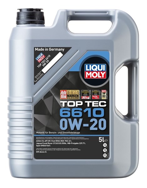 Motorolja Top Tec 6610 0W-20 C5, 5L Liqui moly 21662 LIQUI MOLY