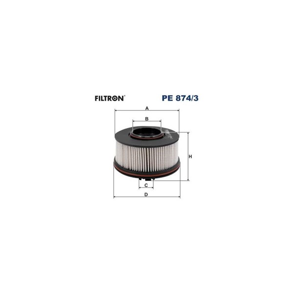 Bränslefilter Filtron PE 874/3 FILTRON