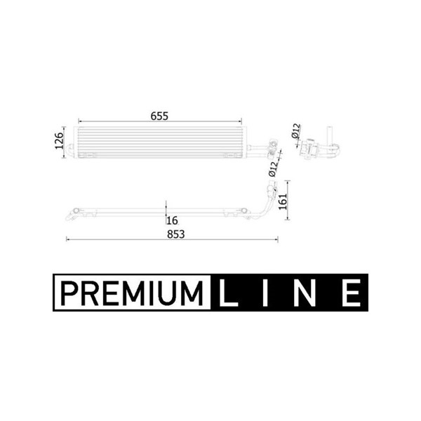 Oljekylare, automatisk transmission Mahle CLC 234 000P MAHLE