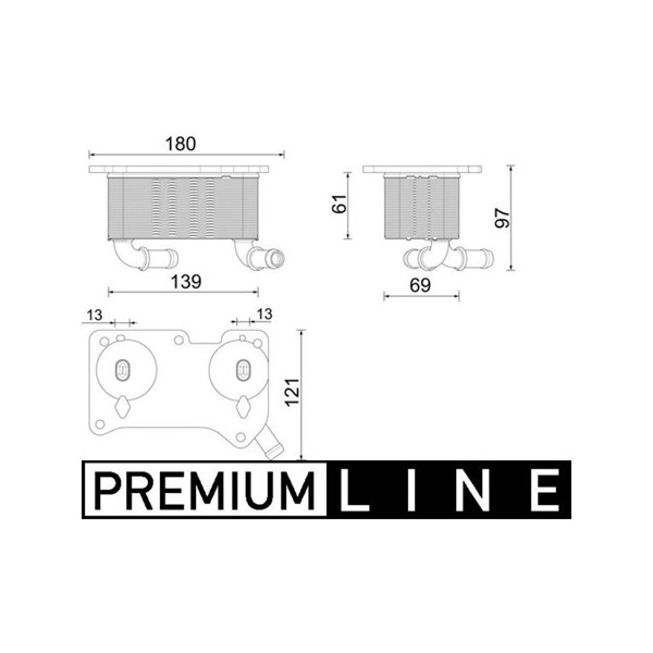 Oljekylare, motor Mahle CLC 294 000P MAHLE