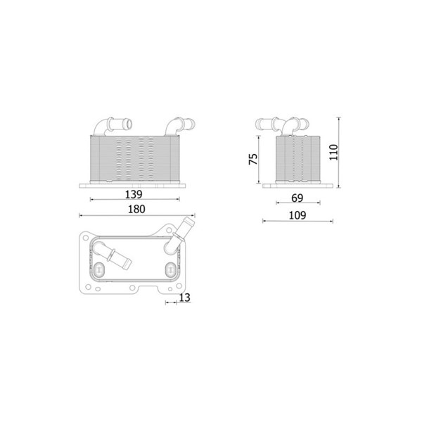 Oljekylare, motor Mahle CLC 323 000P MAHLE