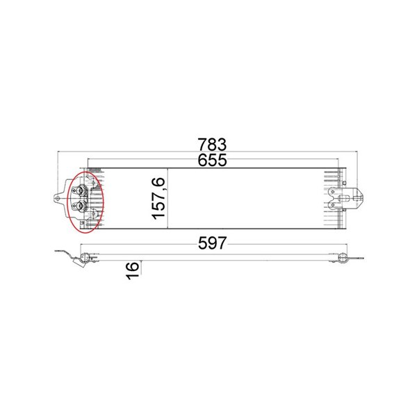 Oljekylare, automatisk transmission Mahle CLC 49 000P MAHLE
