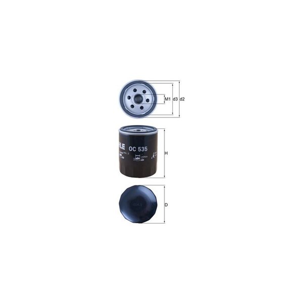 Oljefilter Mahle OC 535 MAHLE