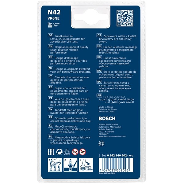 Tändstift Bosch 0 242 140 802 BOSCH