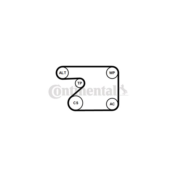 Vattenpump + spårremssats Contitech 5PK1680WP1 CONTITECH