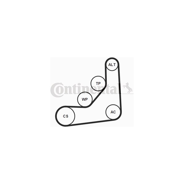 Drivremsats Contitech 6PK1153K3 CONTITECH Drivremsats Contitech 6PK1153K3 CONTITECH