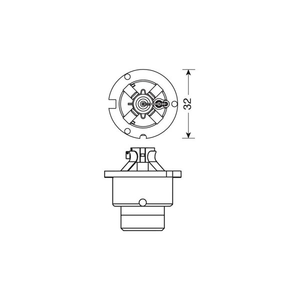 Glödlampa Xenon D4R P32d-6, 6000K