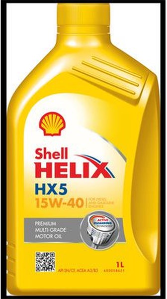 Motorolja SHELL Helix HX5 15W-40, 1L SHELL SHELL