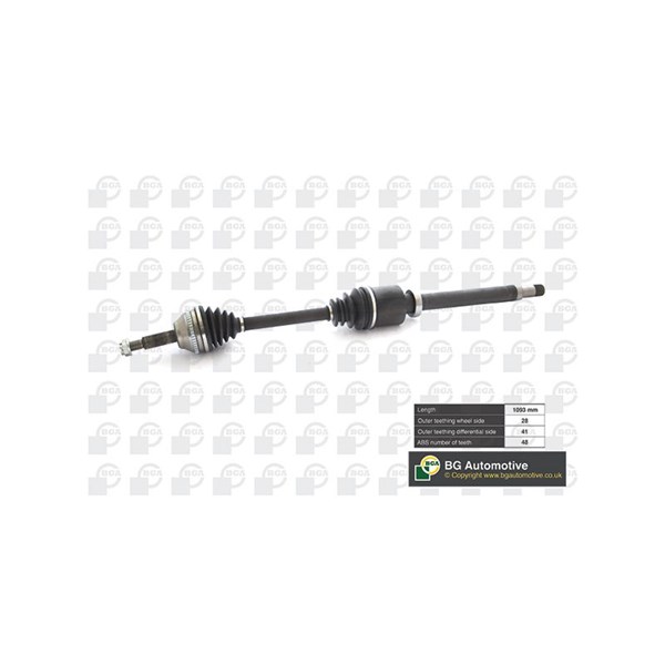 Drivaxel, framaxel höger Bga DS2342R BGA