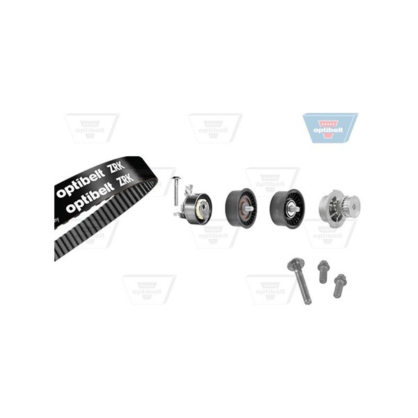 Kamremskit med vattenpump Optibelt KT 1207W3 OPTIBELT