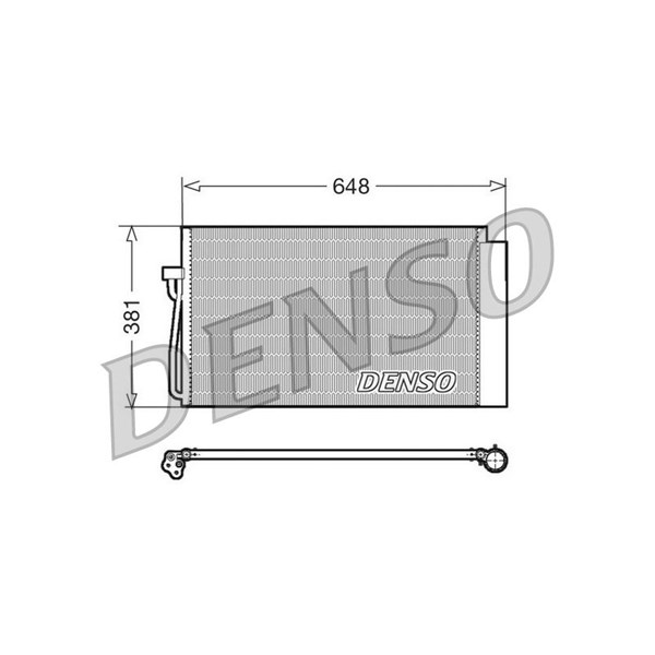 Kondensor, klimatanläggning Denso DCN05017 DENSO