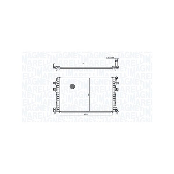 Kylare, motorkylning Magneti marelli 350213166300 MAGNETI MARELLI