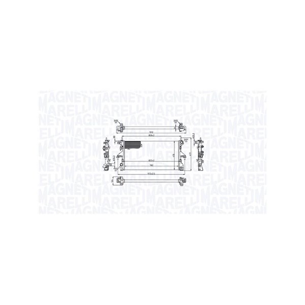 Kylare, motorkylning Magneti marelli 350213215200 MAGNETI MARELLI