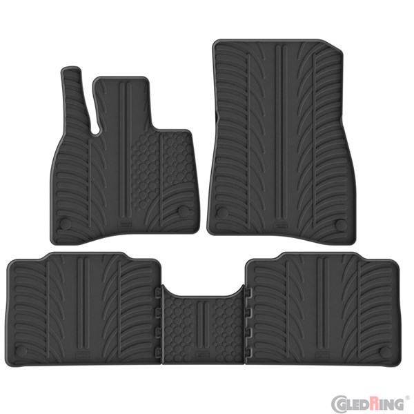 Gummimatta, kupé Mercedes EQS (V297) Sedan, Fram eller bak GledRing