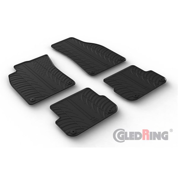 Gummimatta, kupé Audi A6 (4F) Avant, Fram eller bak GledRing