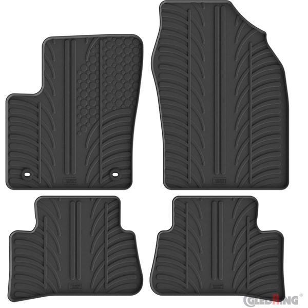 Gummimatta, kupé Toyota C-HR (HEV), Fram eller bak Gledring GL 08 GledRing Gummimatta, kupé Toyota C-HR (HEV), Fram eller bak Gledring GL 08 GledRing