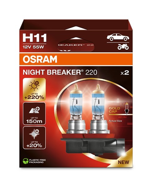 Glödlampa, fjärrstrålkastare 12V Osram 64211NB200-HCB OSRAM