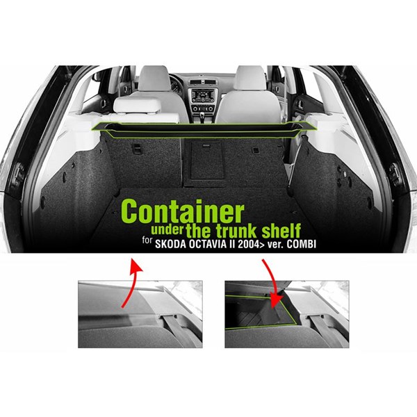 Pakethylla Skoda Octavia II Kombi 2004-2013, Bagageutrymme Cikcar CIKCAR Pakethylla Skoda Octavia II Kombi 2004-2013, Bagageutrymme Cikcar CIKCAR