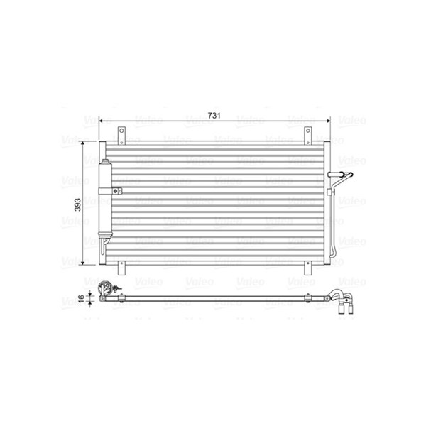 Kondensor, klimatanläggning Valeo 814496 VALEO