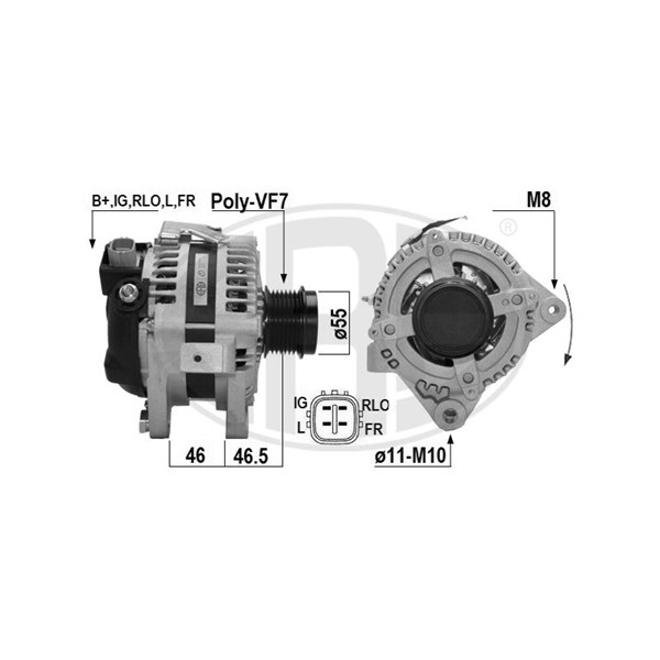Generator 12V 100A