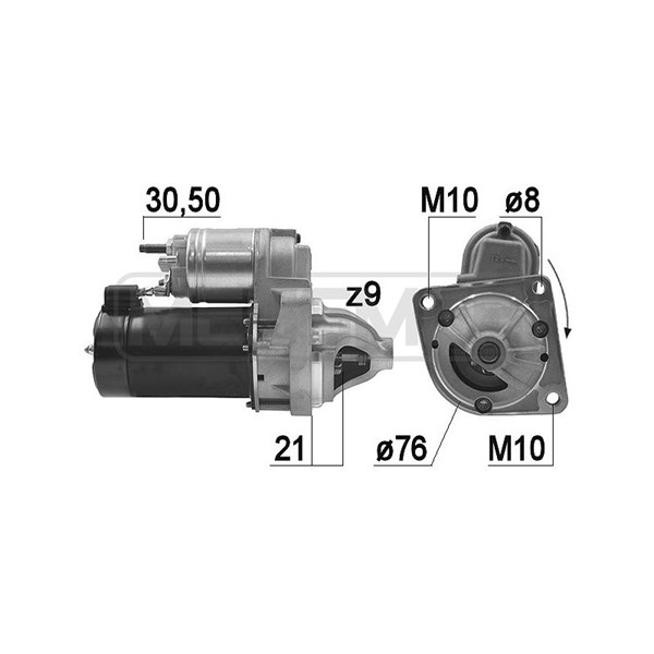 Startmotor 12V