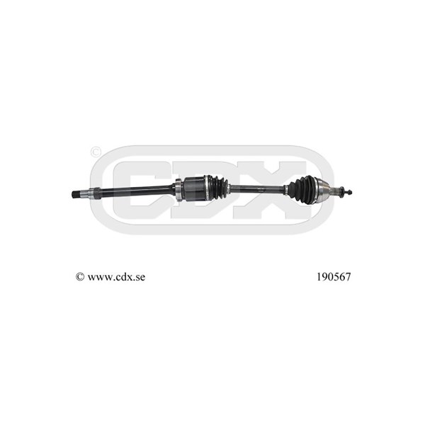 Drivaxel, framaxel höger CDX