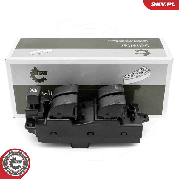Brytare, fönsterhiss 12V, Förarsida Esen skv 37SKV420 ESEN SKV