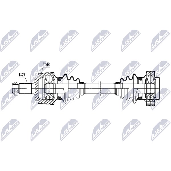 Drivaxel, Bakaxel höger Nty NPW-BM-200 NTY