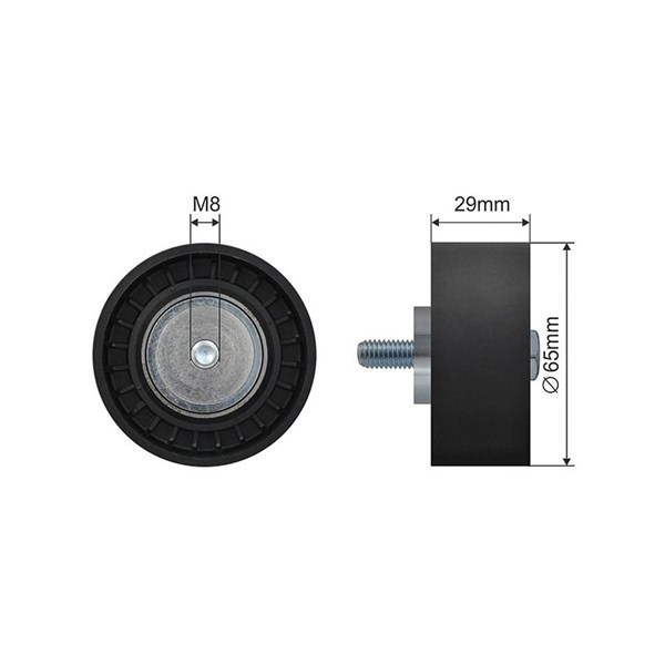 Styrrulle, drivrem Nty RNK-AR-014 NTY Styrrulle, drivrem Nty RNK-AR-014 NTY
