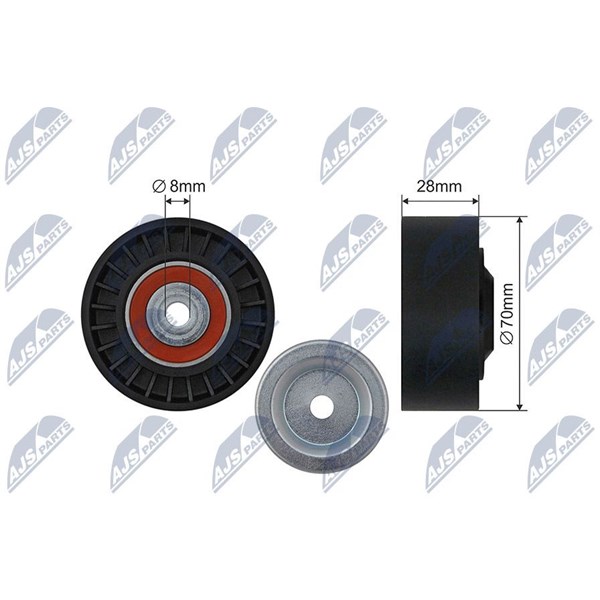 Styrrulle, drivrem Nty RNK-AU-064 NTY