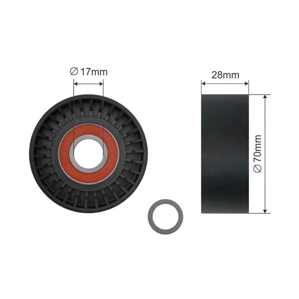 Spännrulle, Drivrem Nty RNK-BM-070 NTY Spännrulle, Drivrem Nty RNK-BM-070 NTY