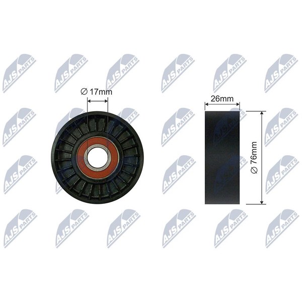 Styrrulle, drivrem Nty RNK-CH-040 NTY