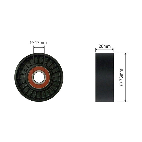Styrrulle, drivrem Nty RNK-CH-040 NTY