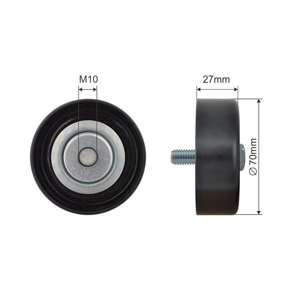 Styrrulle, drivrem Nty RNK-CH-050 NTY