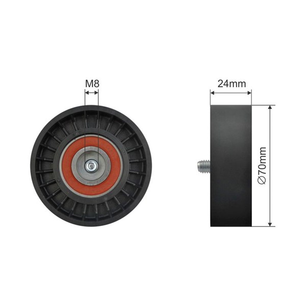 Spännrulle, Drivrem Nty RNK-CH-057 NTY Spännrulle, Drivrem Nty RNK-CH-057 NTY