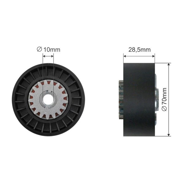 Spännrulle, Drivrem Nty RNK-CT-057 NTY