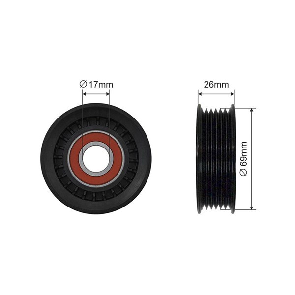 Styrrulle, drivrem Nty RNK-FR-051 NTY