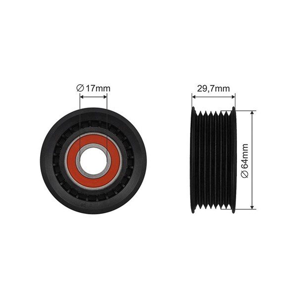 Spännrulle, Drivrem Nty RNK-FR-056 NTY Spännrulle, Drivrem Nty RNK-FR-056 NTY