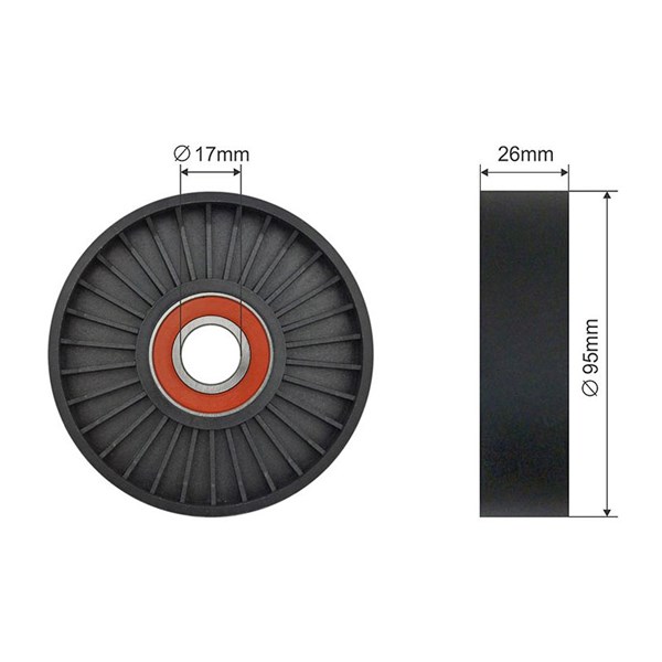 Spännrulle, Drivrem Nty RNK-LR-016 NTY Spännrulle, Drivrem Nty RNK-LR-016 NTY