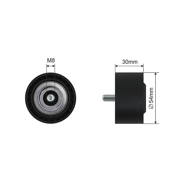 Spännrulle, Drivrem Nty RNK-ME-048 NTY Spännrulle, Drivrem Nty RNK-ME-048 NTY