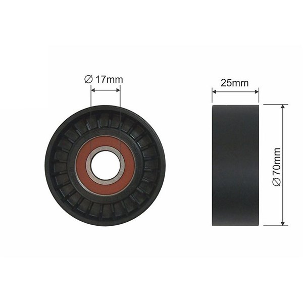 Styrrulle, drivrem Nty RNK-PE-003 NTY
