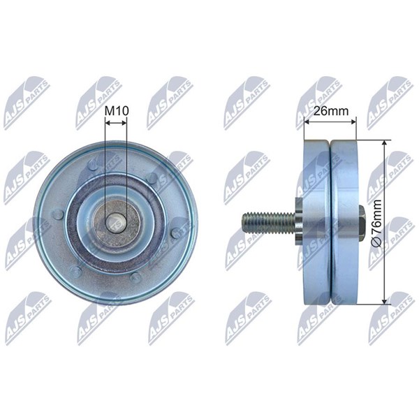 Styrrulle, drivrem Nty RNK-PL-045 NTY