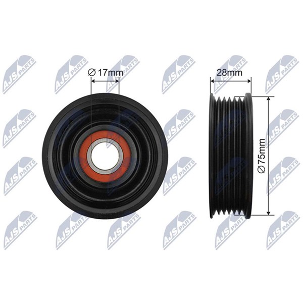 Styrrulle, drivrem Nty RRK-MZ-003 NTY